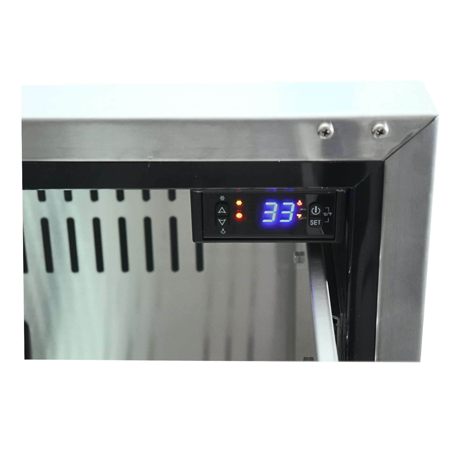 RCS 2-Drawer Fridge installed in an outdoor kitchen setting, demonstrating its spacious storage and elegant aesthetics.