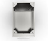 Sunstone 18" Propane/Trash Drawer Combo Cabinet featuring dual trash bin options for efficient waste management.