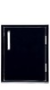 Bonfire Single Door Vertical 1420-Black