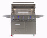 Bonfire Whistler 500 Prime Grill Cart 42" showcasing high-end outdoor cooking features and design.