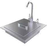 Sunstone ADA Compliant Single Sink showcasing sleek 304 stainless steel finish and modern drop-in design.