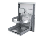 Sunstone Classic Series 20" Tank Tray with integrated adjustable trash ring and swivel door, great for BBQ setups.