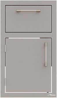 Alfresco 17" Door, Drawer Combo for outdoor kitchen storage, featuring functional design and stylish organization by Alfresco.