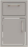 Alfresco 17" Door, Drawer Combo for outdoor kitchen storage, featuring functional design and stylish organization by Alfresco.