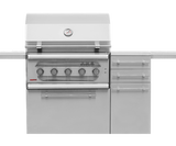 American Muscle Grill 36” Cart showcasing its #304 stainless steel construction and portable design, perfect for outdoor grilling.