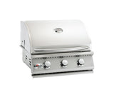 Summerset Sizzler 26” Gas Grill showcasing its premium stainless steel design and three powerful burners for perfect grilling.