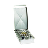 American Outdoor Grill Drop-in Single Side Burner by AOG, featuring stainless steel construction and electronic ignition.