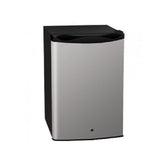 Summerset Refrigerator - 4.5 cube UL Deluxe outdoor refrigerator showcasing stainless steel construction and locking door for ice-cold drinks.