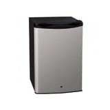 Summerset Refrigerator - 4.5 cube UL Deluxe outdoor refrigerator showcasing stainless steel construction and locking door for ice-cold drinks.