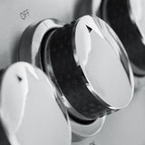 Close-up view of the Summerset Sizzler 26” Gas Grill cooking grates demonstrating the high-quality 8mm thick solid stainless steel construction.