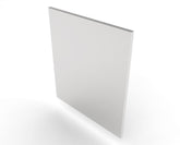 Sunstone Stainless Steel Universal Base End Panel showcasing its brushed finish and sturdy construction.