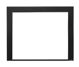 Textured log set with adjustable flame intensity on the SimpliFire 36” Built-in Electric Fireplace, perfect for creating warm atmosphere.