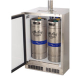 Fire Magic Kegerator 3594-DL showcasing the integrated security lock feature for outdoor kitchens.