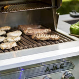 Lifestyle image of the American Muscle Grill 54” in use, perfect for backyard grilling parties.