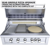 Sunstone Ruby 42" grill featuring exclusive 304 stainless steel construction and integrated infrared burner.