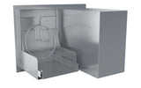 Functional design of Sunstone Classic Series 30” Tank Tray featuring slide-out tray for trash bags and easy access.