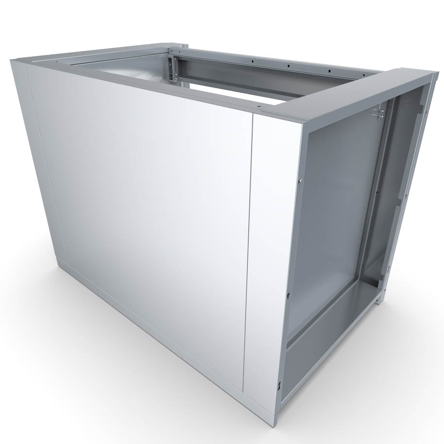 Detail of Sunstone 44 inch ADA Compliant Combo Sink Base Cabinet with adjustable peg legs and kick-plates.