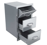 Tilt-Out Paper Towel Holder on the Sunstone Classic Series Flush Style 17” Drawers for easy access while grilling.