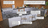Sunstone 3"x 3" 90 Degree Spacer Panel showcasing versatile installation options.