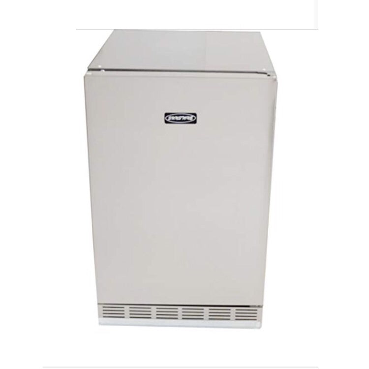 Sunstone Outdoor Rated Refrigerator showcasing sleek 304 stainless steel design for outdoor kitchens.