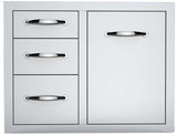 Close-up view of Sunstone Classic Series 30” Tank Tray showcasing the durable stainless steel construction.