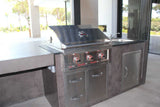 Sunstone Classic Series Flush Style 30” Tank Tray Triple Drawer Unit showcasing its sleek design and outdoor utility.