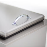 Detailed look at the heavy-duty hinge of Summerset Drop-in Cooler, showing its robust design for long-lasting performance.