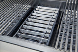 Cooking grids of Broilmaster Built-In Stainless Steel Gas Grill 26" showcasing durable stainless steel construction.