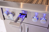 Summerset Alturi 30" Built-in Grill with stainless steel construction and LED front panel lighting for enhanced grilling experience.