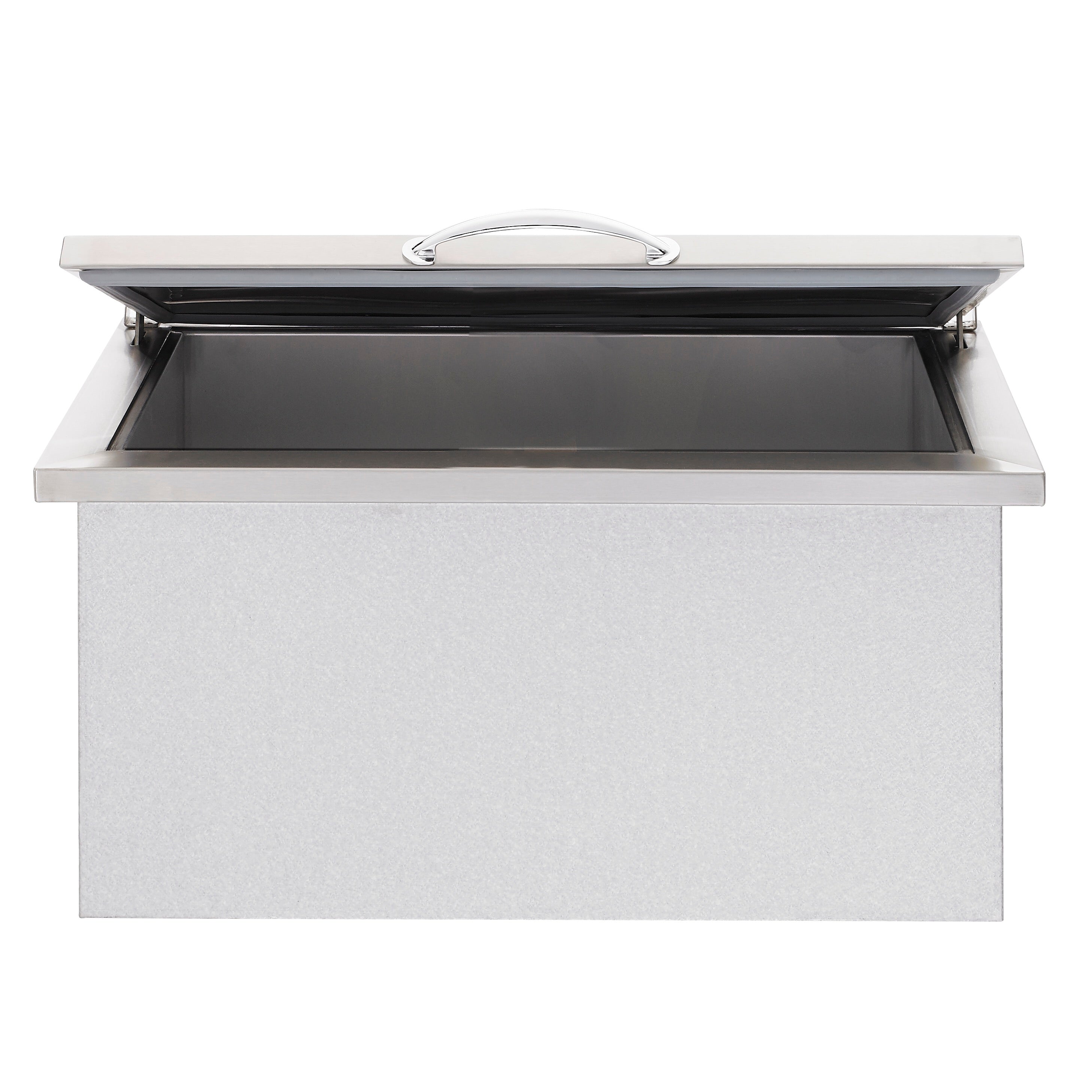 Close-up view of Summerset 28x26" 2.7C Drop-in Cooler showcasing its durable #304 stainless steel construction.