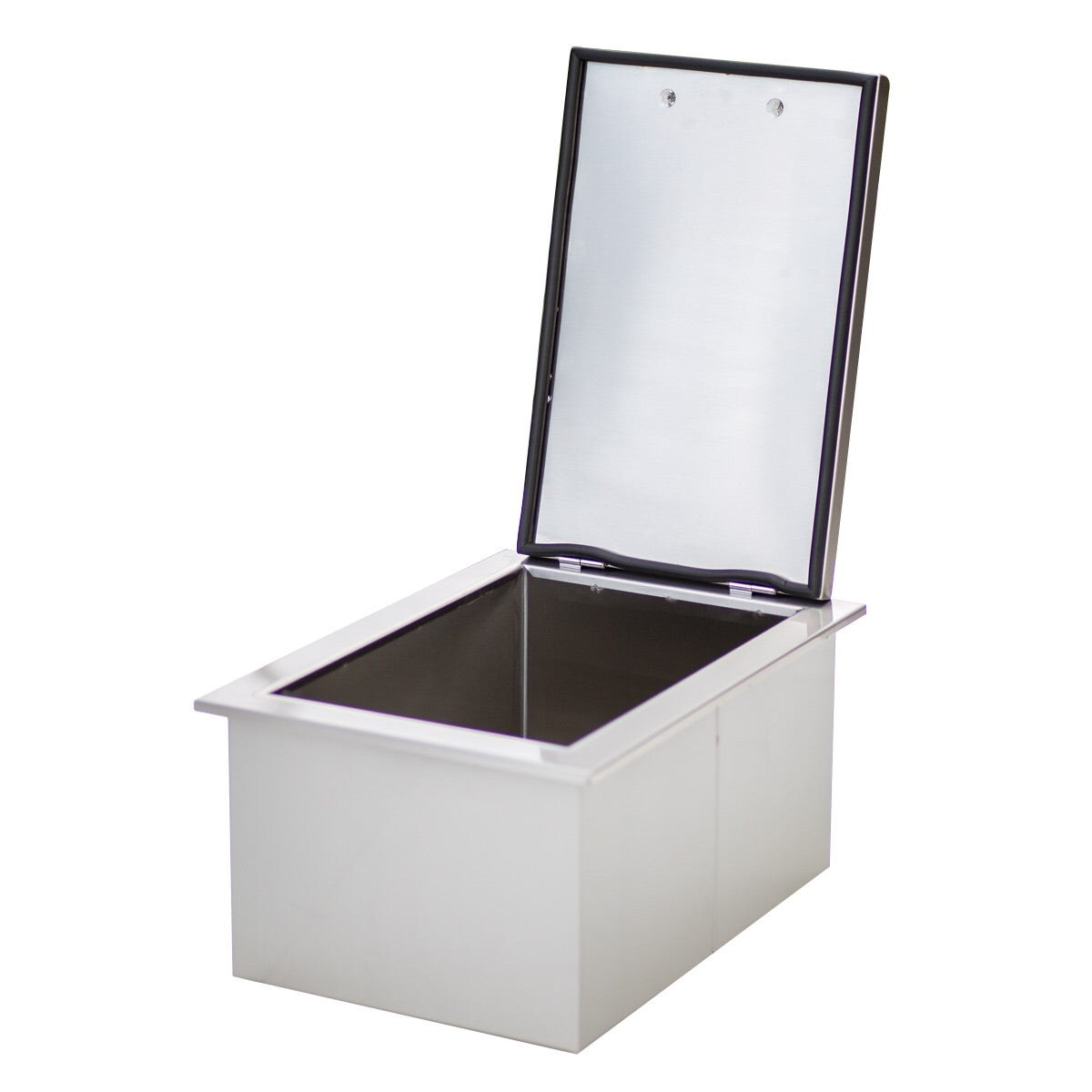Summerset Drop-in Cooler installed in an outdoor kitchen setup, emphasizing its 17x24 inch dimensions.