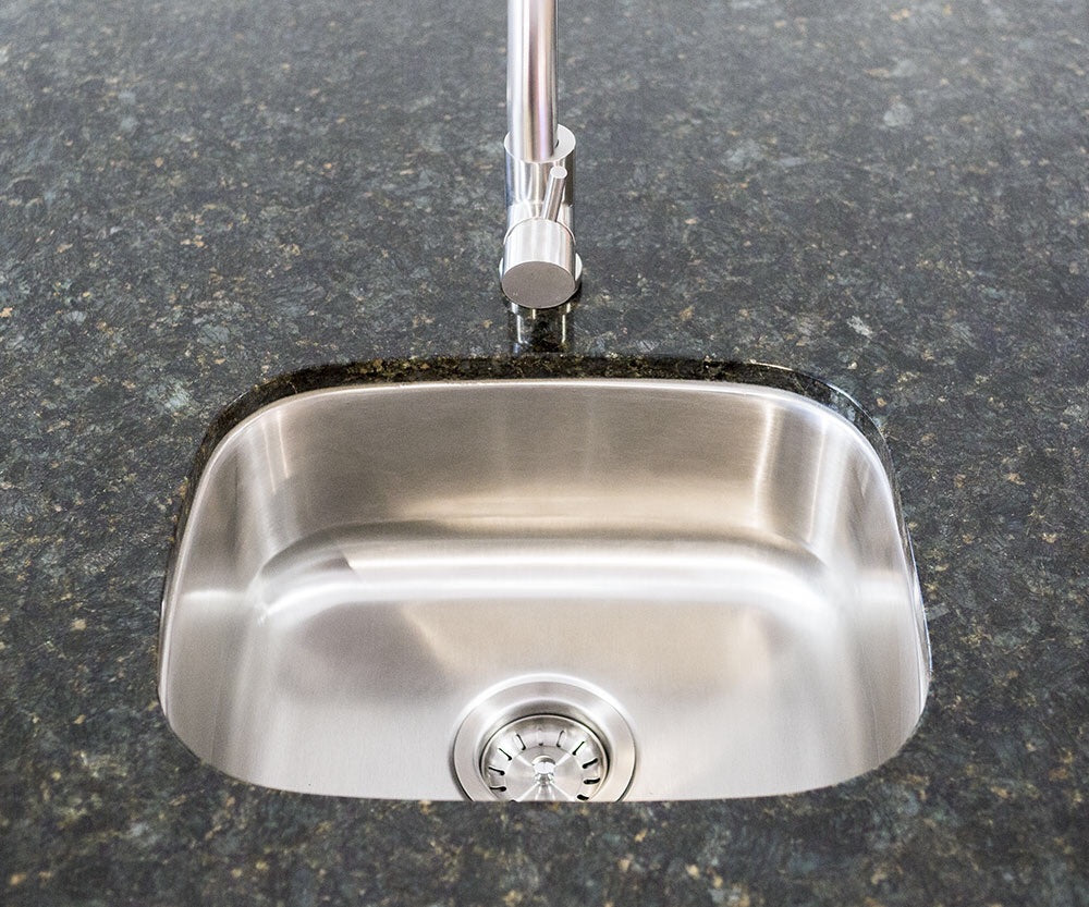 Summerset 19" x 15" Stainless Steel Undermount Sink with 360º Hot/Cold Faucet designed for outdoor kitchens