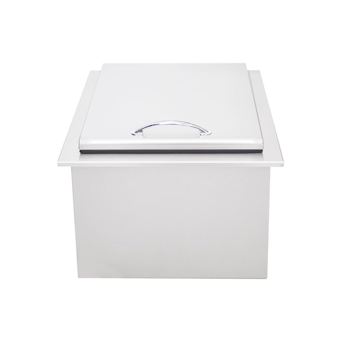 Summerset Drop-in Cooler image showcasing a sleek design with a 20lb ice capacity, perfect for outdoor kitchens.