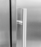 Summerset 21” Deluxe Compact Refrigerator with stainless steel door, perfect for outdoor kitchen cold storage.