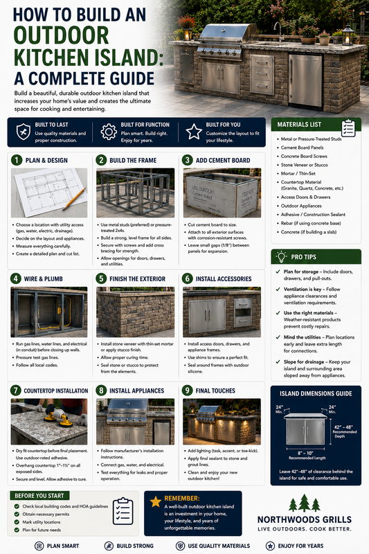How to Build an Outdoor Kitchen Island: A Complete Guide