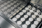 American Made Grills Alturi 30-inch built-in gas grill — stainless heat zone separators in place