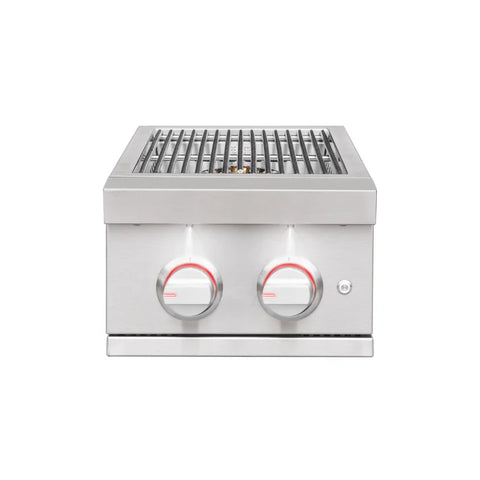 Summerset Pro Double Side Burner SB2-PRO - 2 Burners, 24,000 BTUs, 443 Stainless Steel