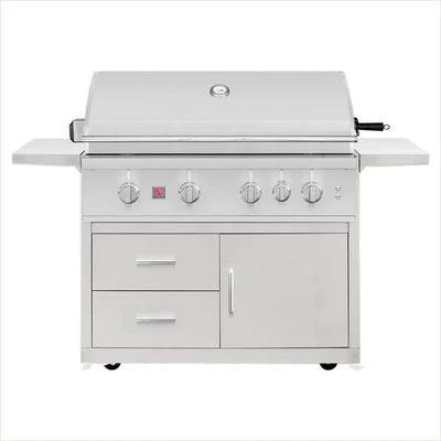 Summerset TRL Pro 40" Freestanding Grill on Deluxe Cart - TRLPRO40 + CARTTRL40-DC