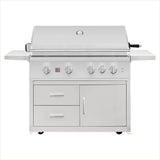 Summerset TRL Pro 40" Freestanding Grill on Deluxe Cart - TRLPRO40 + CARTTRL40-DC