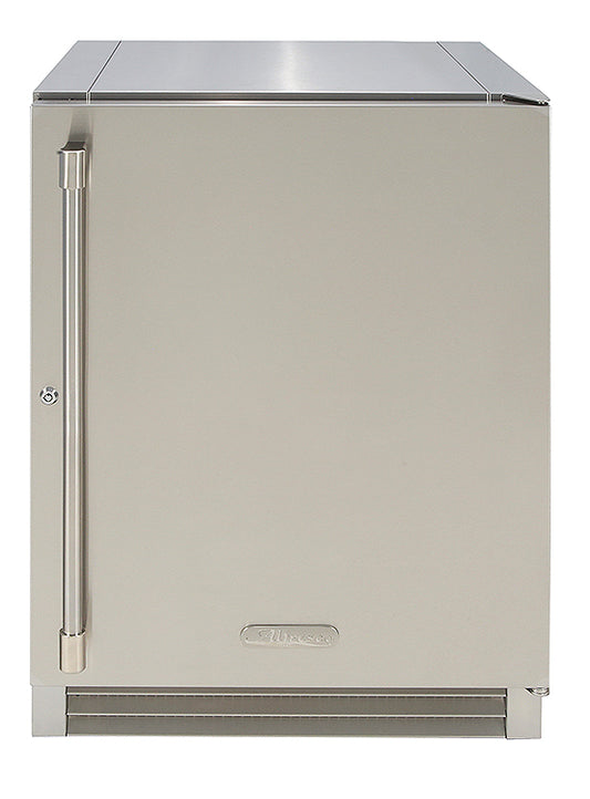 Alfresco AR-24 24-inch PolarCore under counter outdoor refrigerator in stainless steel