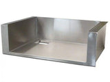 24-inch stainless steel insulating liner for installing a built-in grill into a combustible outdoor kitchen enclosure