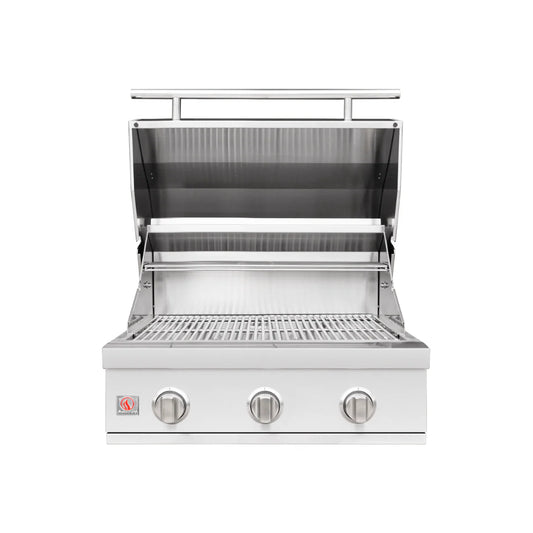 Summerset Sizzler 25" Built-In Gas Grill with 3 Burners and 36,000 BTUs in Stainless Steel