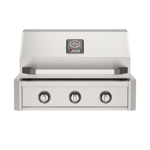 American Outdoor Grills T-Series 30" Built-In Propane Grill AOG30TP - 3 Burners, 45,000 BTUs, 304 Stainless Steel
