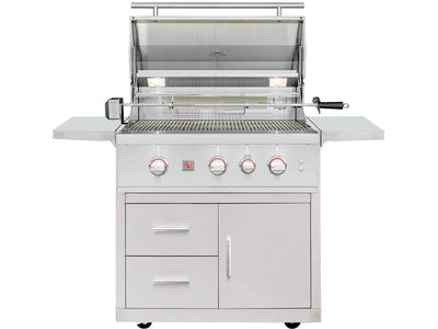 Summerset TRL Pro 32" Freestanding Grill on Deluxe Cart - TRLPRO32 + CARTTRL32-DC