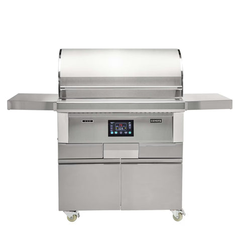 Coyote Next-Gen 36" Freestanding Pellet Grill C2P36-FS - 808 Sq In, 180-700F, Stainless Steel