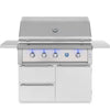 American Made Grills Estate Freedom 42" Gas Freestanding Cart Grill EST42-FR + CART-EST42 - 3 Burners, 90,000 BTUs, 1,083 Sq In, 304 Stainless Steel