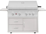 Summerset TRL Pro 40" Freestanding Grill on Deluxe Cart - TRLPRO40 + CARTTRL40-DC