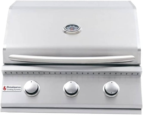 RCS 26" Premier Series Drop-In Grill with 36,000 BTUs RJC26A, Stainless Steel Construction Propane or Natural Gas