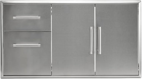 Coyote 45" Double Access Doors and Drawer Cabinet C3-CD2DC