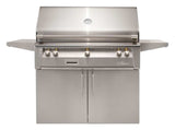 Alfresco XE-42C 42-inch standard grill cart with double doors in 304 stainless steel